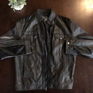 INC Leather style Jacket
